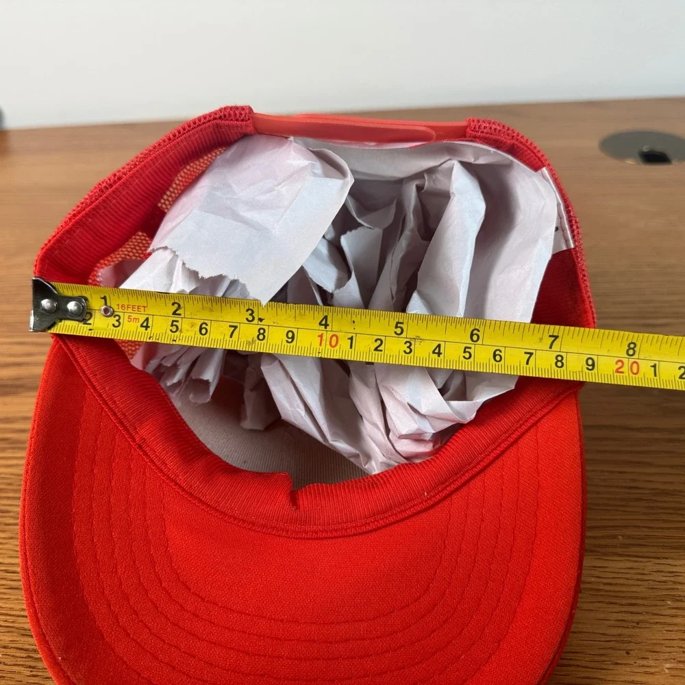 Fun Kap Summer High Distributors Red Mesh‎ Back Snapback Trucker Hat YOUTH M/L